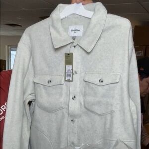 Goodfellow & Co Off-White Button-Up Jacket